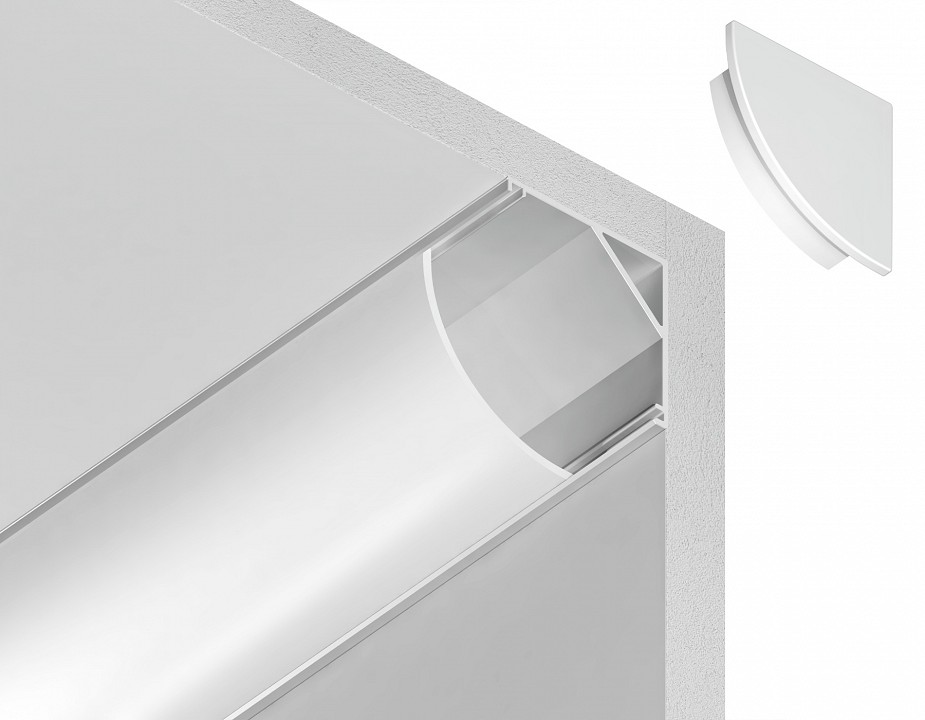 Профиль накладной угловой внутренний ambrella light gp gp2100wh
