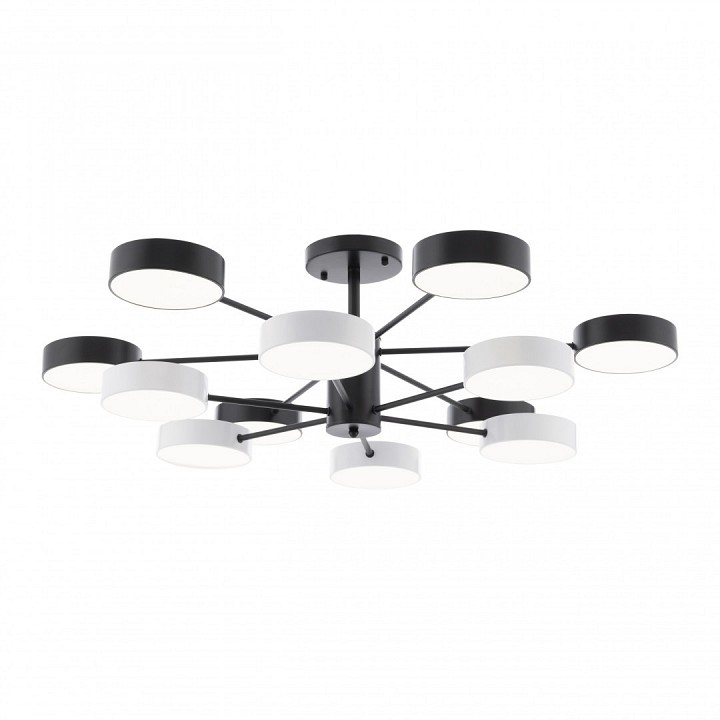 Люстра на штанге arte milano ferrara 250906/12b bk/wh