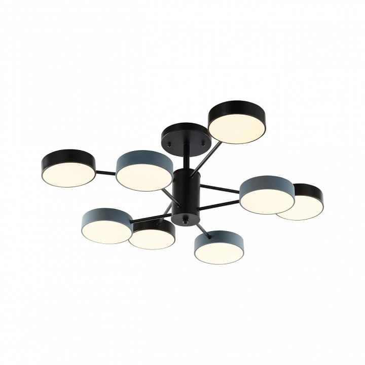 Люстра на штанге arte milano ferrara 250906/8b bk/gr