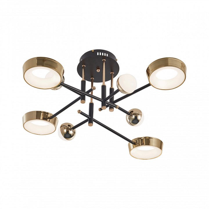 Потолочная люстра arte milano ferrara-73210 273299/8 bk/gd