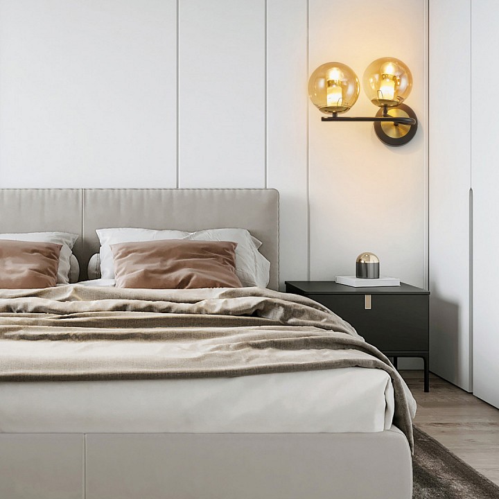 Бра arte milano neapolis-73708 273708/2b bk/gd