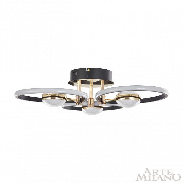 Потолочная люстра arte milano ferrara-76140 276140/3+3 bk/gd