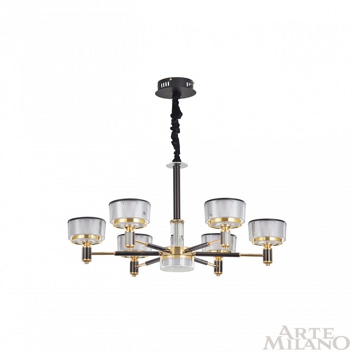 Подвесная люстра arte milano neapolis-76210 276210/6 bk/gd