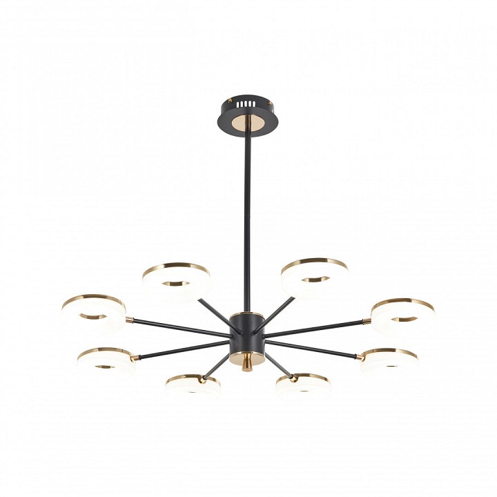 Люстра на штанге arte milano ferrara-72999 277499/8 bk/gd