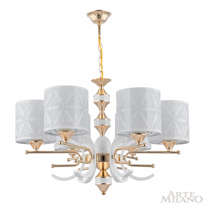 Подвесная люстра arte milano florentia-2097 302097/6 wh/gd