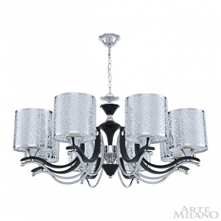 Подвесная люстра arte milano florentia-6787 306787/8 bk/ni