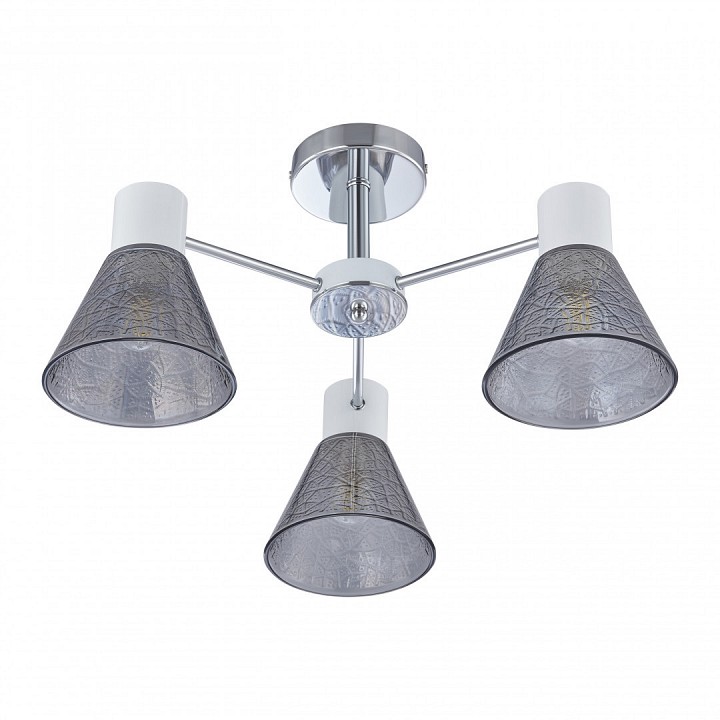 Люстра на штанге arte milano napoli-322408 322408/3 cr+wh