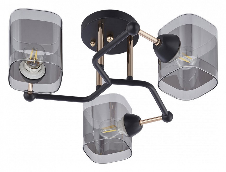 Потолочная люстра arte milano amalfi-324308 324308/3 bk+fg