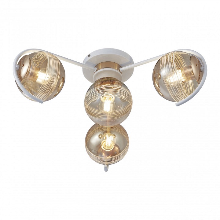 Потолочная люстра arte milano amalfi-326208 326208/3+1 wh+fg