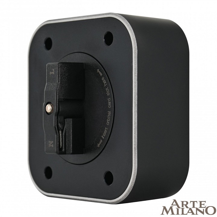 Розетка 2xusb на треке arte milano am-track-sockets 380022ts/usbx2 black