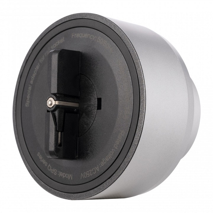 Розетка с заземлением на треке arte milano am-track-sockets-39 397951ts/es silver