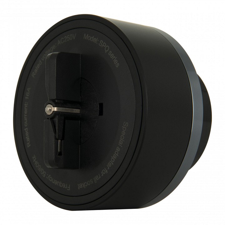 Розетка с заземлением на треке arte milano am-track-sockets-39 397952ts/es grey