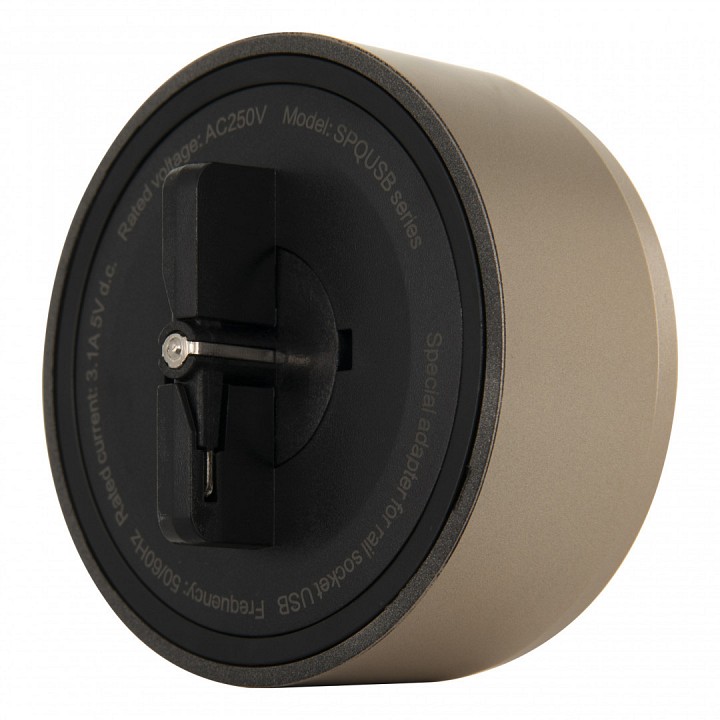 Розетка usb и type c на треке arte milano am-track-sockets-39 399731ts/usb-type-c gold
