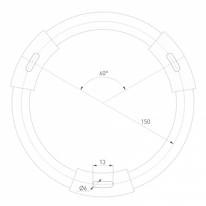 Накладной светильник arlight rondo 34809