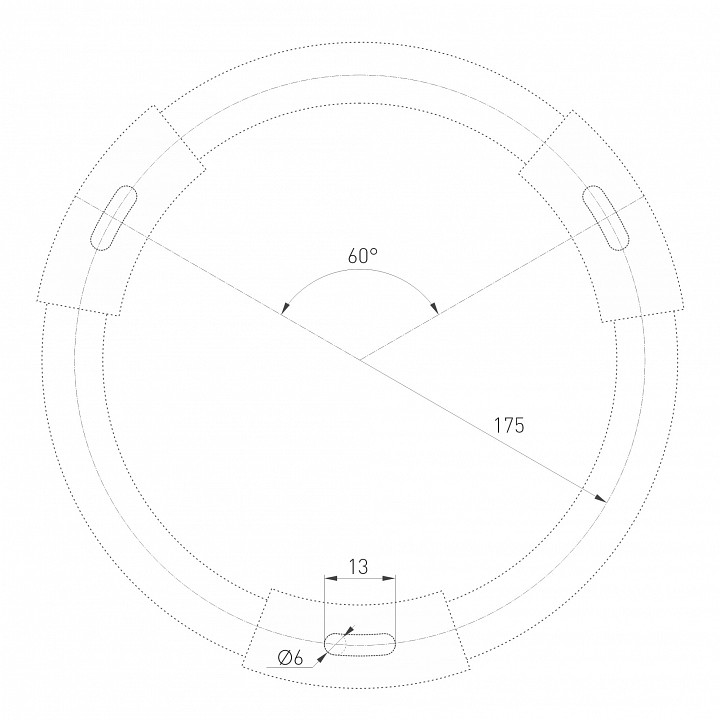 Накладной светильник arlight rondo 034815