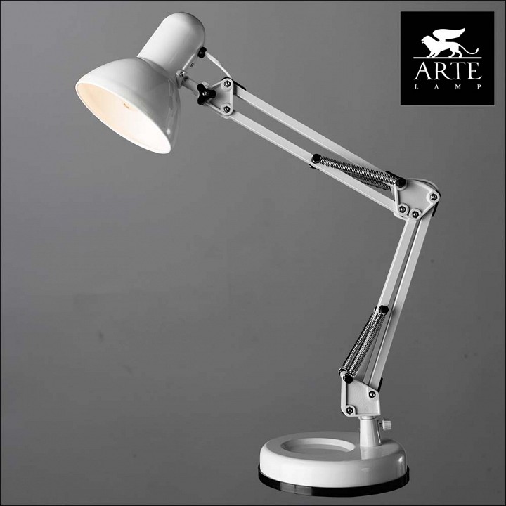 Настольная лампа офисная arte lamp junior a1330lt-1wh