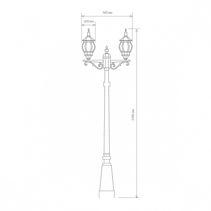 Фонарный столб elektrostandard farola nlg99hl004