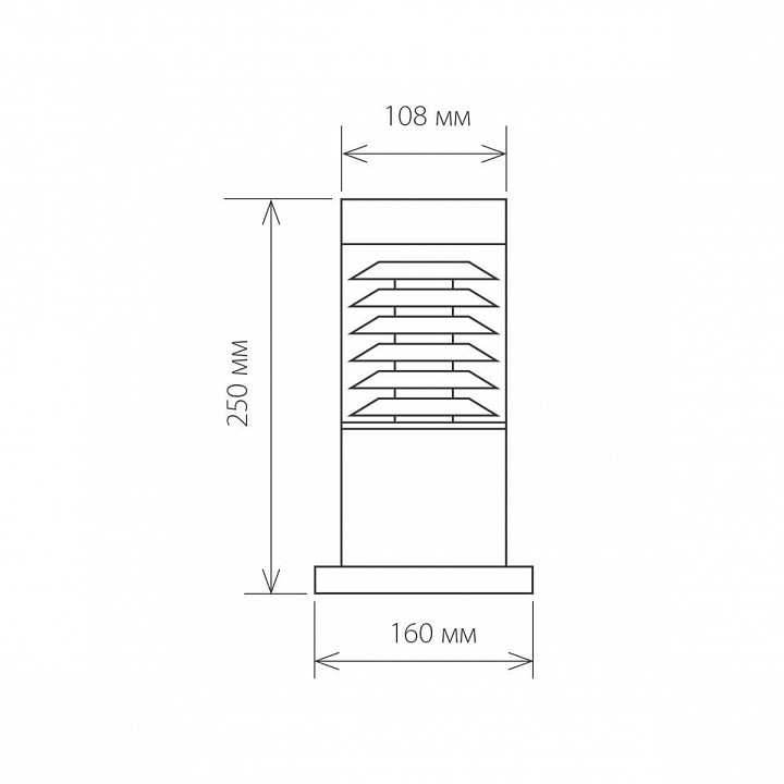 Наземный низкий светильник elektrostandard strada a035096
