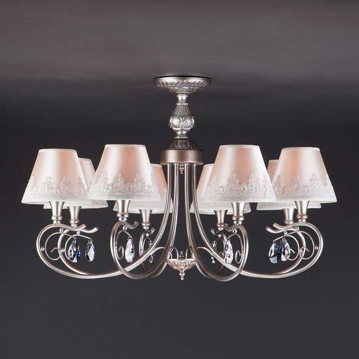 Люстра на штанге eurosvet incanto 60069/8 серебро