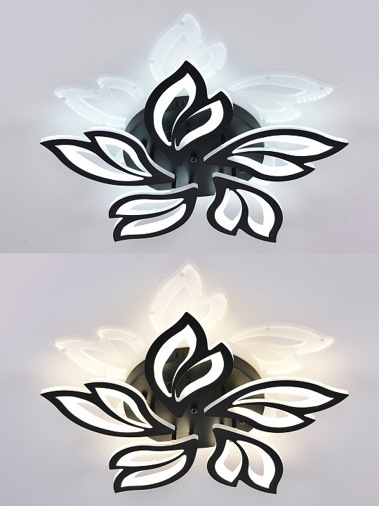 Потолочная люстра natali kovaltseva high-tech led lamps high-tech led lamps 82006 black