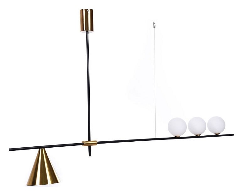 Светильник на штанге lumina deco renzo ldp 6043-4 bk+md