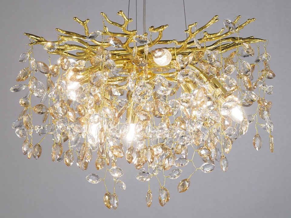 Подвесная люстра lumina deco brevia ldp 8027-600 gd