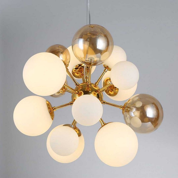 Подвесная люстра lumina deco galaksida ldp 8565-10/16 gd+tea