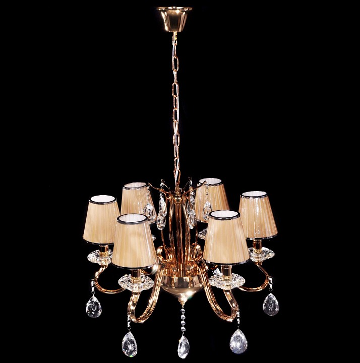 Подвесная люстра lumina deco finezzia ldp 9267-6 gd