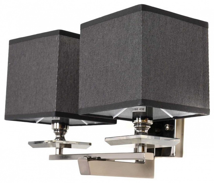 Бра lumina deco flianelo ldw 1248-2 bk