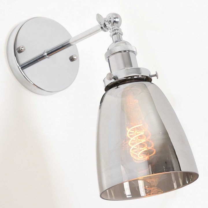 Бра lumina deco fabi ldw 6800-1 chr+gy