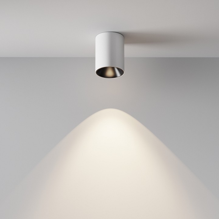 Накладной светильник maytoni alfa led c064cl-8w4k-rd-wb