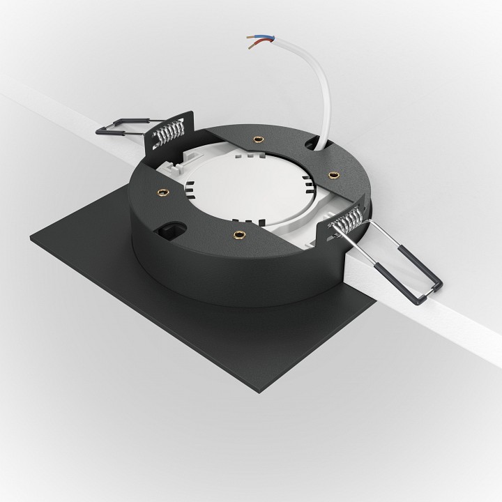 Встраиваемый светильник maytoni hoop dl086-gx53-sq-bw