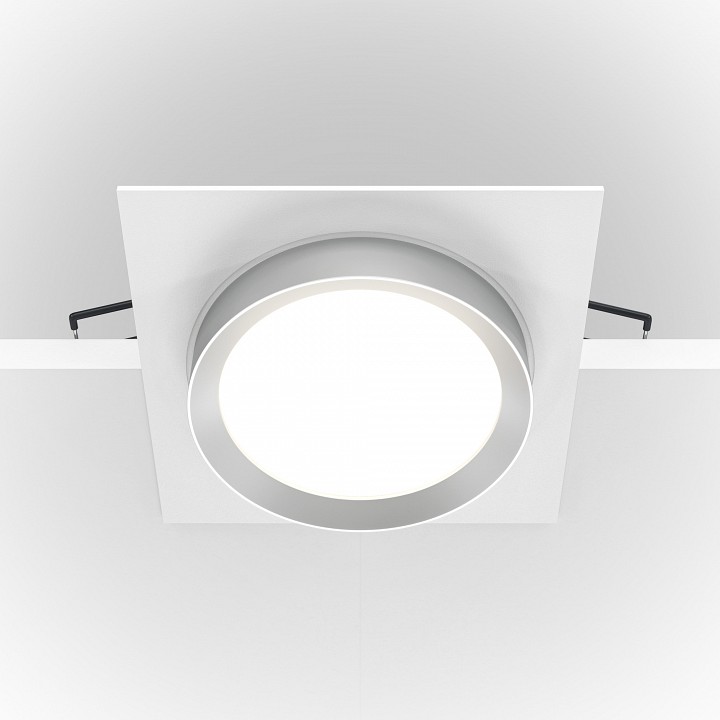 Встраиваемый светильник maytoni hoop dl086-gx53-sq-ws