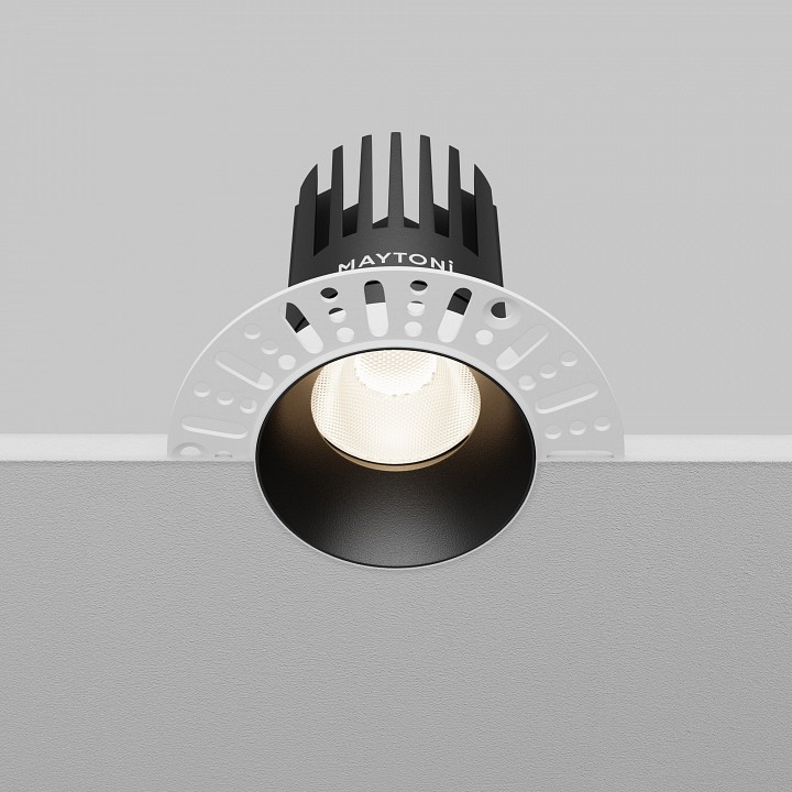 Встраиваемый светильник maytoni dip dl121-15w-4k-trs-b