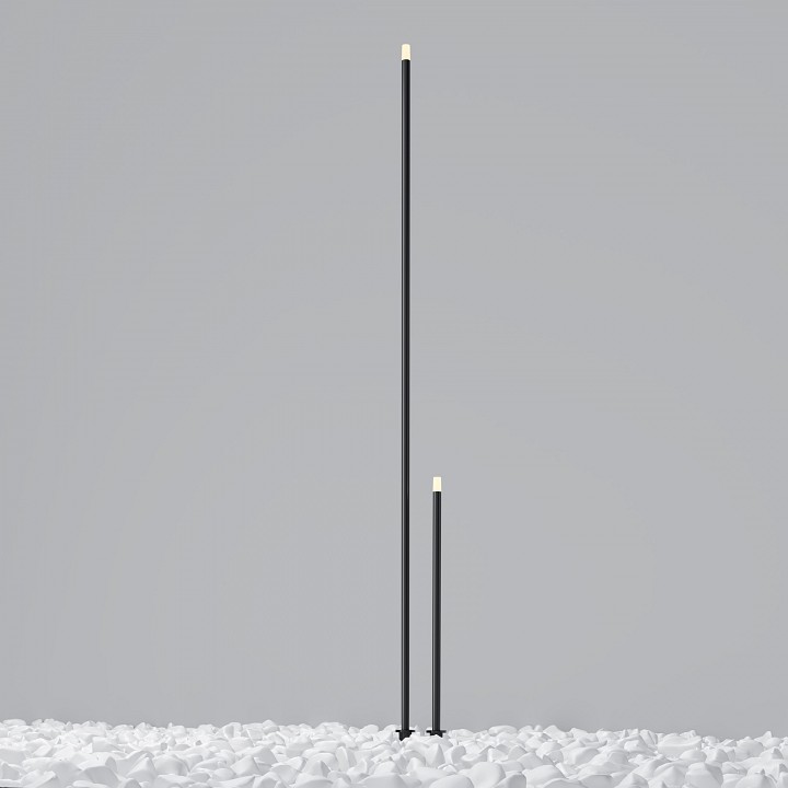 Наземный высокий светильник maytoni spear o441fl-l1gf3k1