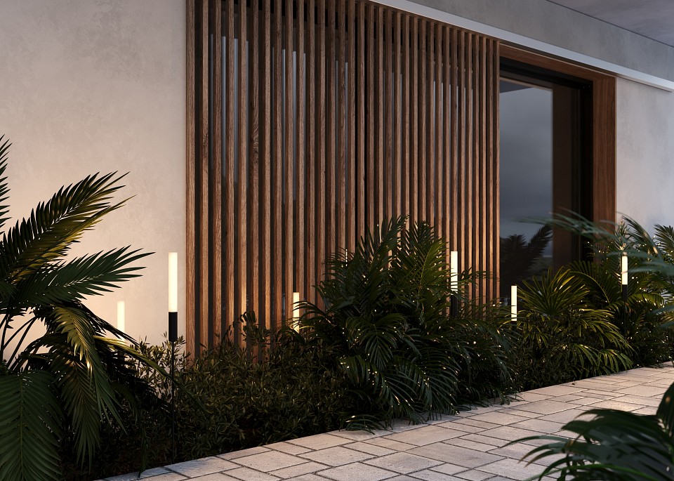 Наземный высокий светильник maytoni flare o487fl-l3gf3k1