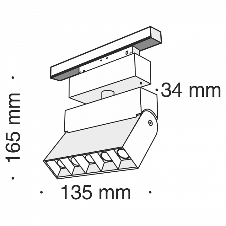 Светильник на штанге maytoni points tr015-2-10w3k-b