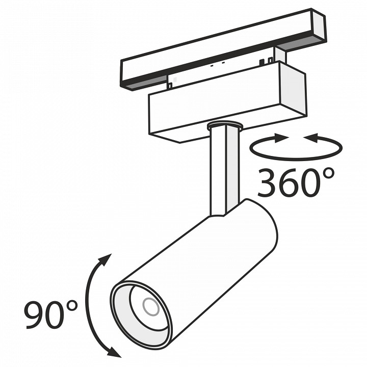 Светильник на штанге maytoni focus led tr019-2-10w3k-b