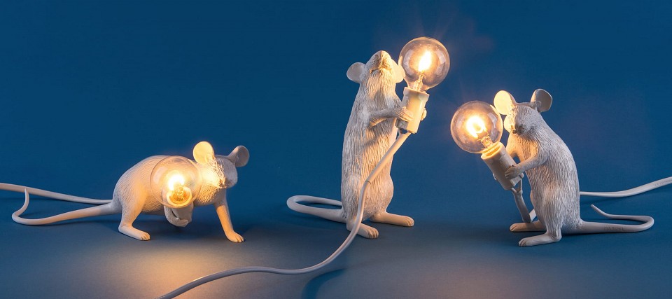 Лампа светодиодная seletti mouse lamp e14 1вт k 15220l