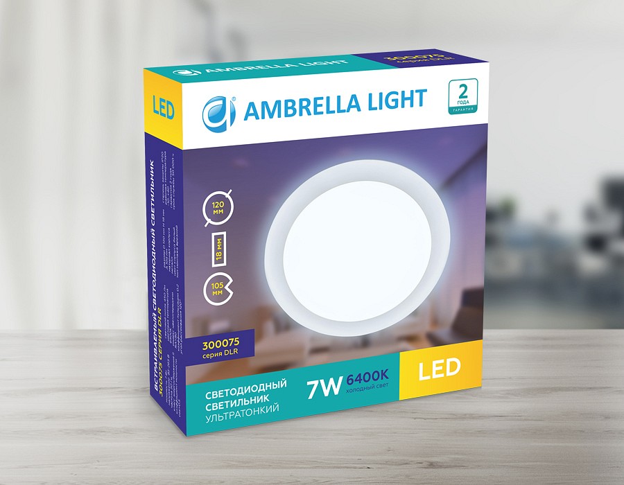 Встраиваемый светильник ambrella light dlr 300075