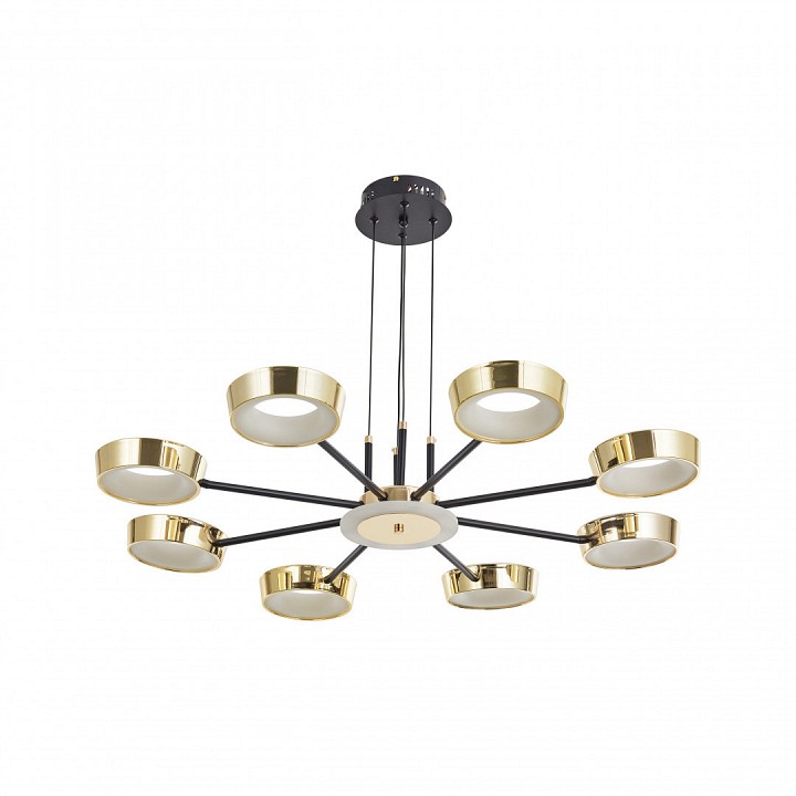 Подвесная люстра arte milano ferrara-71079 271079/8 bk/gd