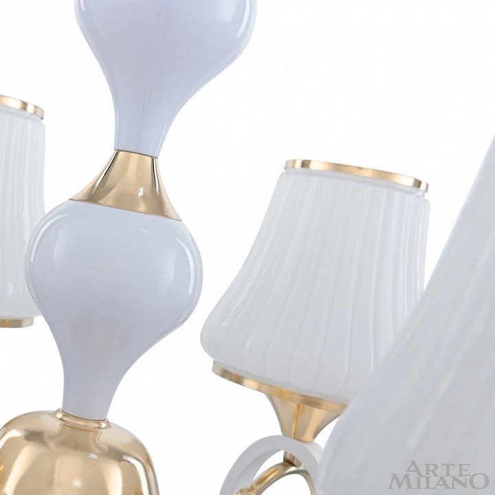 Подвесная люстра arte milano florentia-2387 302387/6 wh/gd