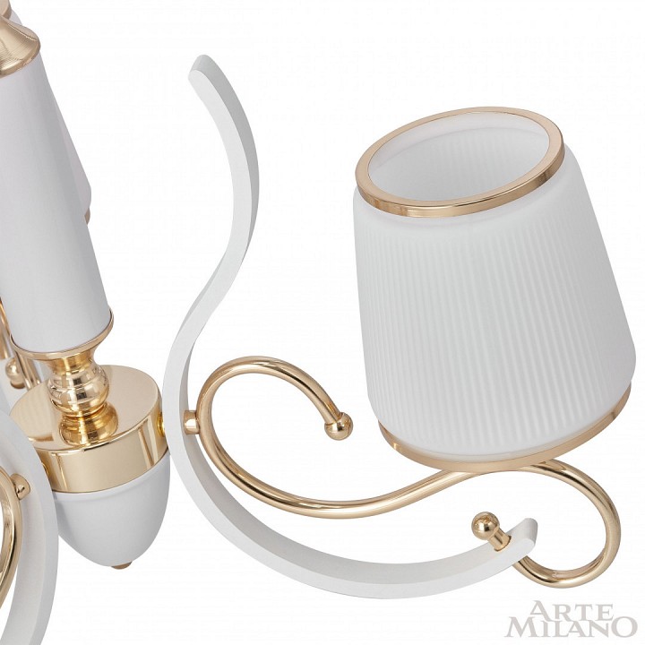Подвесная люстра arte milano florentia-3857 303857/3 wh/gd