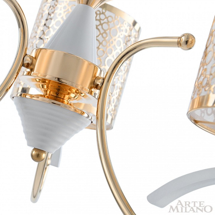 Подвесная люстра arte milano florentia-9787 309787/3 wh/gd