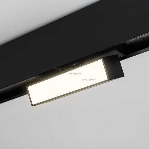 Светильник на штанге arlight mag-flat-fold-45-s205-6w day4000 (bk, 100 deg, 24v) 026988
