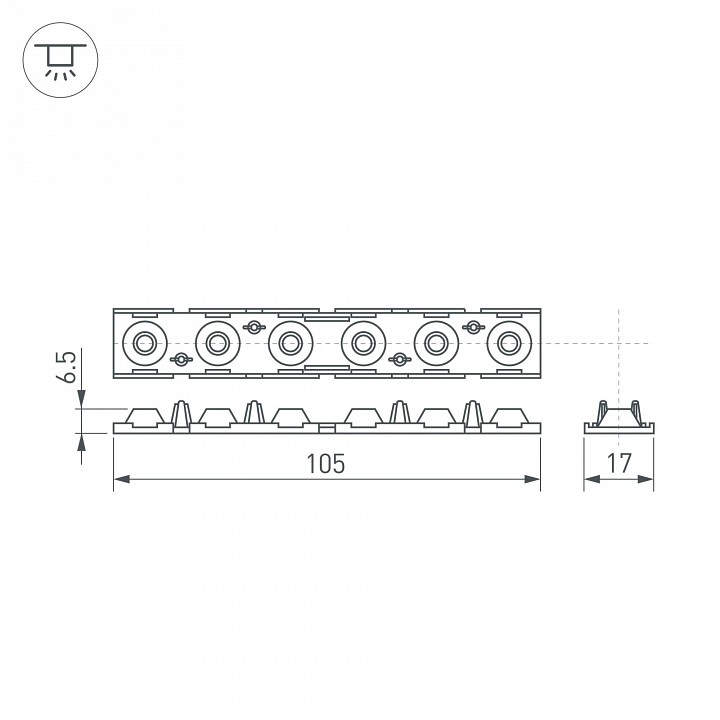 Рассеиватель arlight sl-line 041793