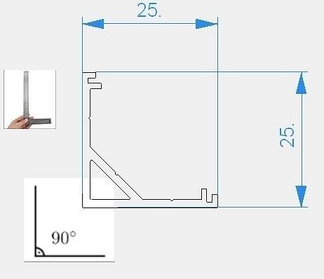 Профиль накладной deko-light av-03-12 970434
