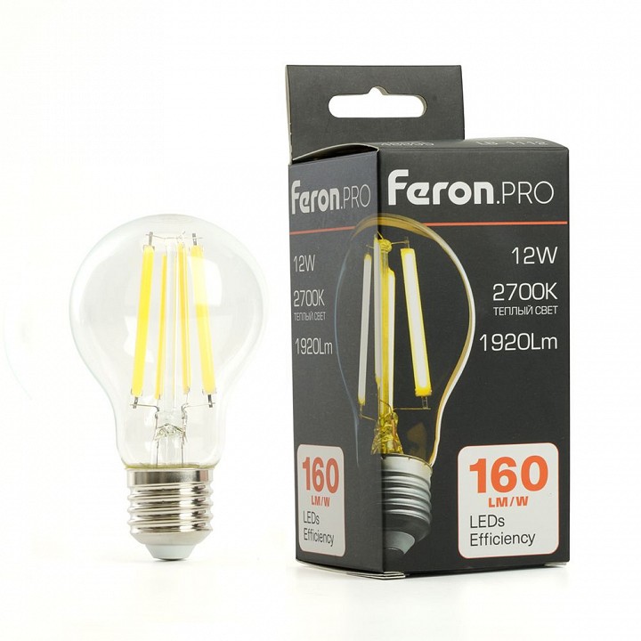 Лампа светодиодная feron lb-1112 e27 12вт 2700k 48895