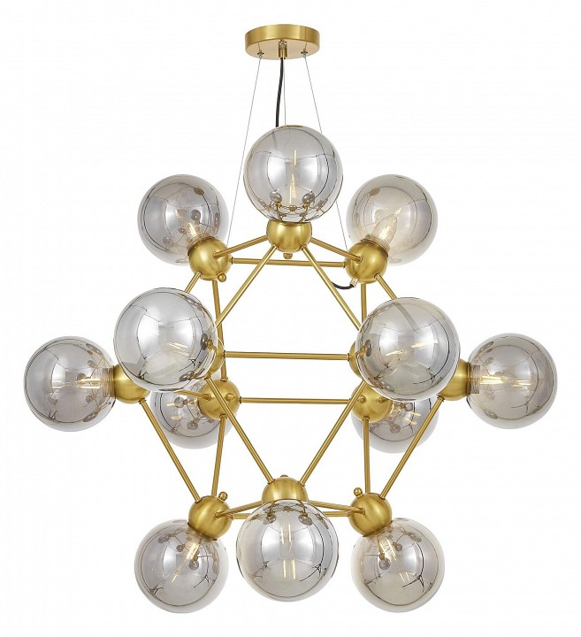 Подвесная люстра lumina deco zodiak ldp 160n-12 md+gy