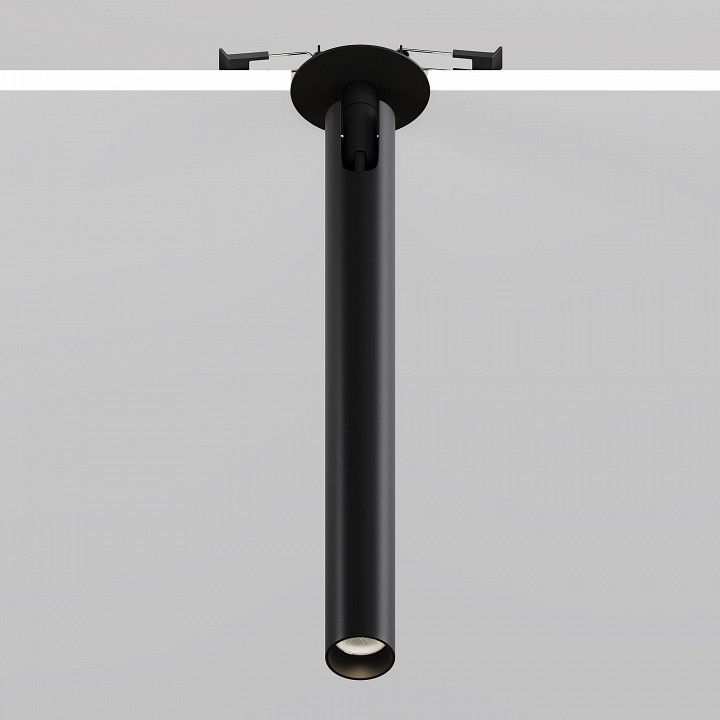 Встраиваемый светильник на штанге maytoni focus t c141rs-l300-6w4k-b